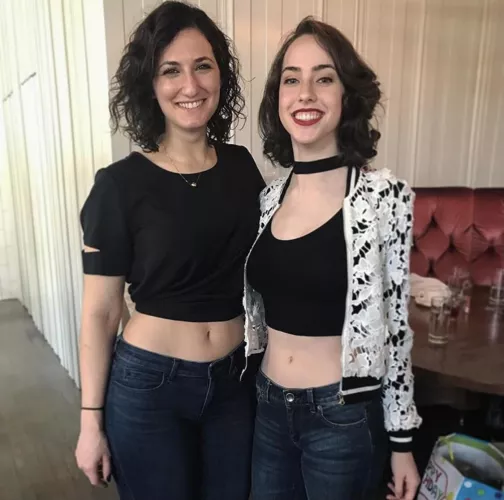 Me on the left. First time in a crop top in years, I think I still got it after 2 kids. by Sidney267