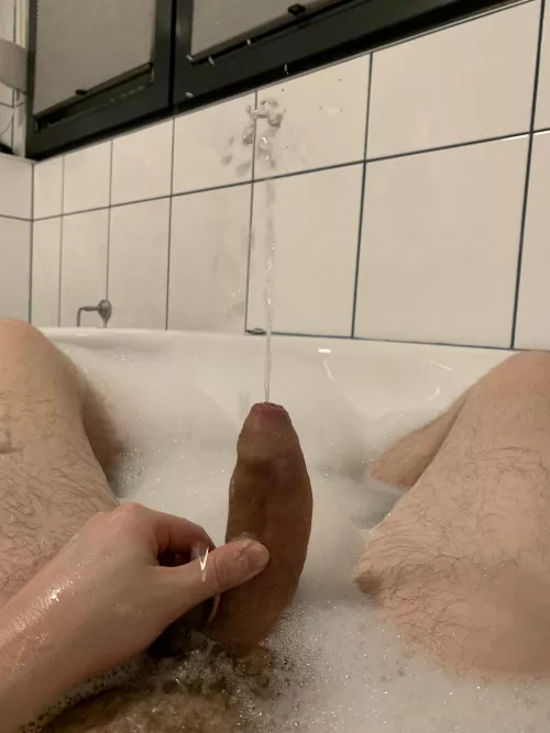 Me pissing during a nice hot bath by agsel25