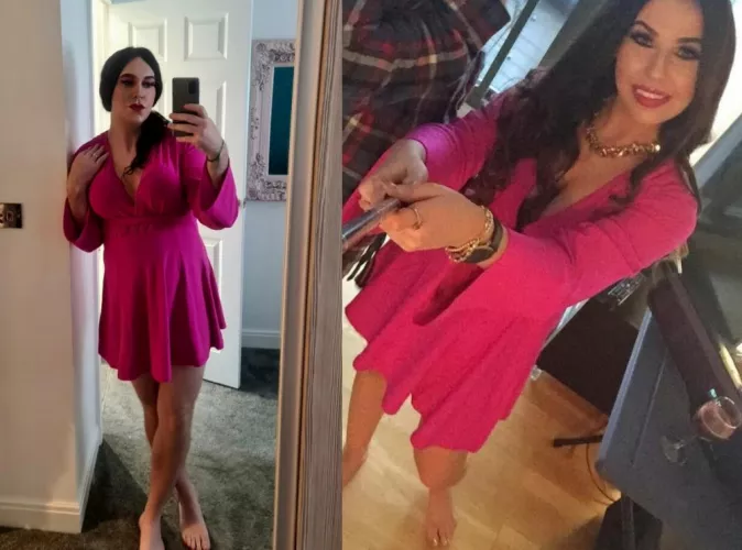 Me secretly dressed up (left) in my wifes (right) clothes while she goes out with her friends.. who does it better? K!k mell5477 to humiliate and expose me before I delete this xxx by mel19915477