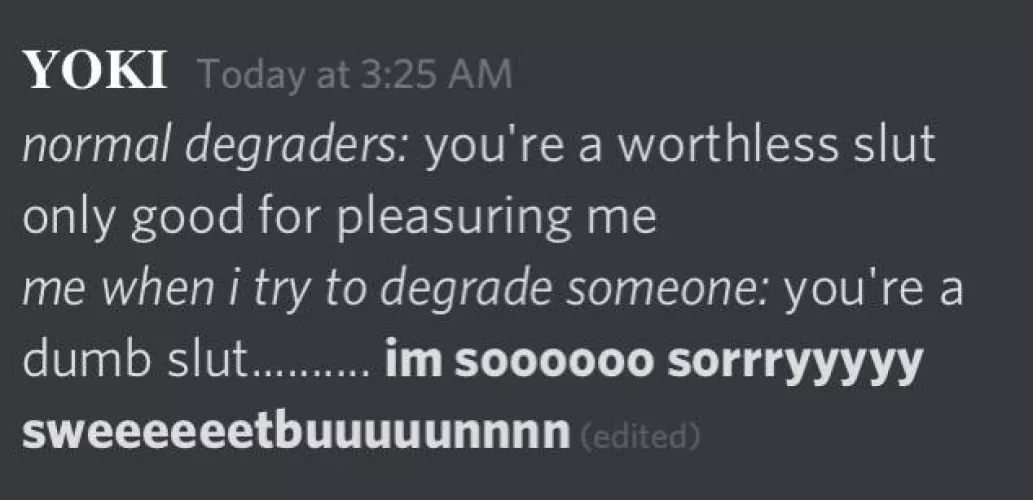 me tryna be a hard dom by yoko_kurama999