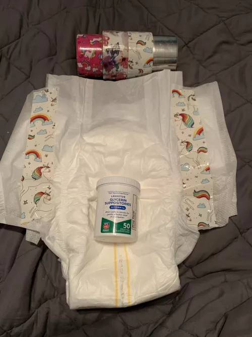 Medical diapers don’t have to be boring if you have duck tape😊 by AdNo8756