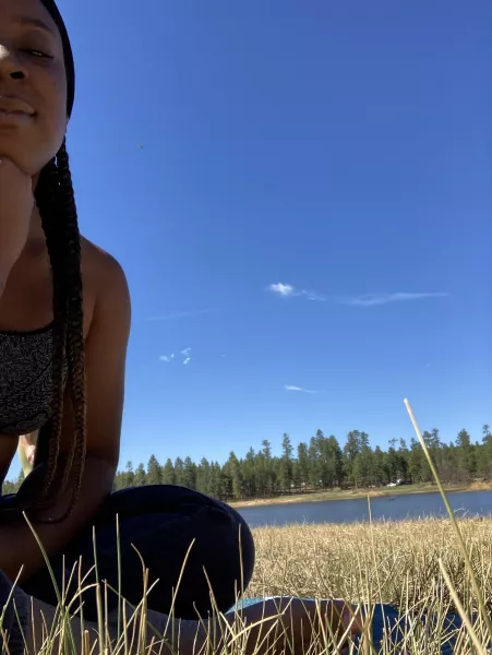 Meditation at the lake :) by Krys_is_online