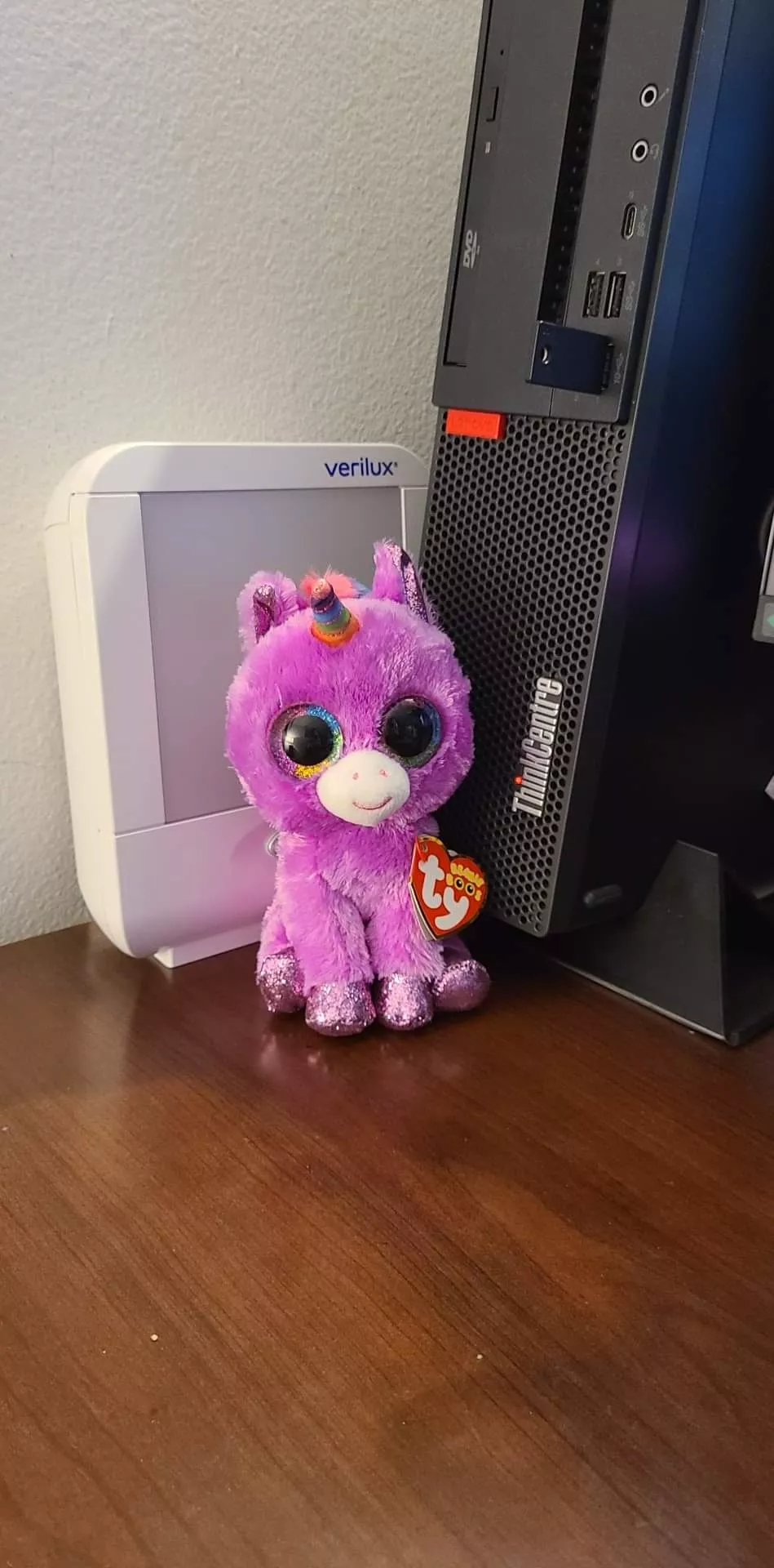 Meet Pwincess Razzberry. Daddy bought her for me to keep me company at work when I have to be Big. 🥺🥺🥺 posted by Little_Pixie_Brat