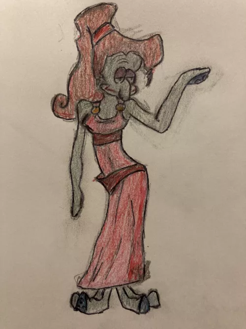 Meg as Squidward (credit: u/Ok_Listen1510) by vdQw4w9WgXcQ