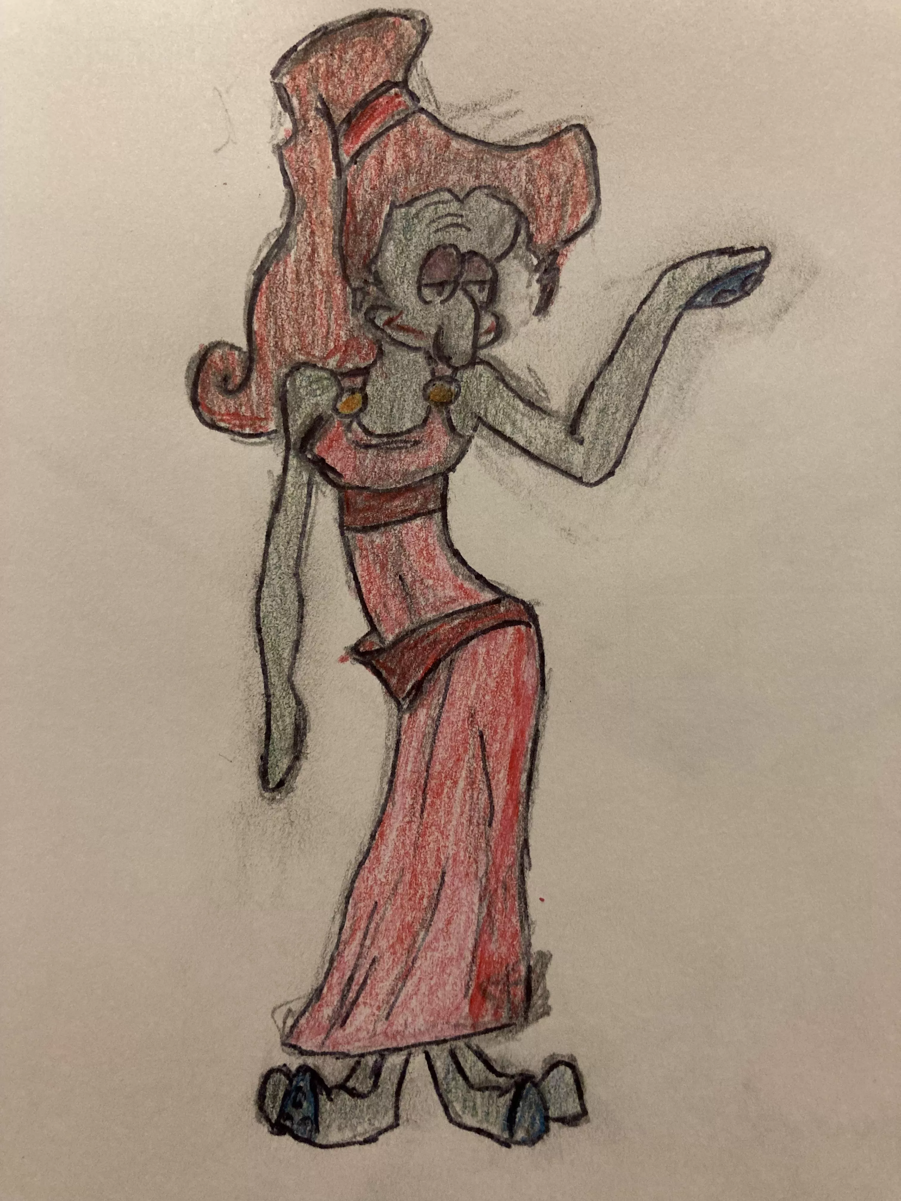 Meg as Squidward (credit: u/Ok_Listen1510) posted by vdQw4w9WgXcQ