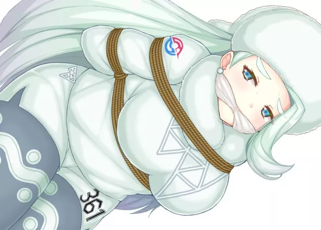 Melony after Gordie took over the gym by GaggedOtaku