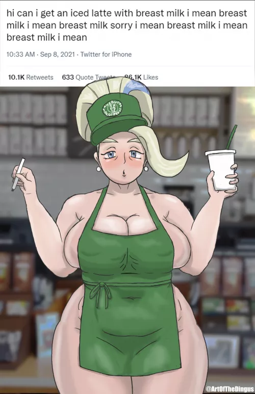 Melony Starbucks Meme by Wingus_the_Dingus