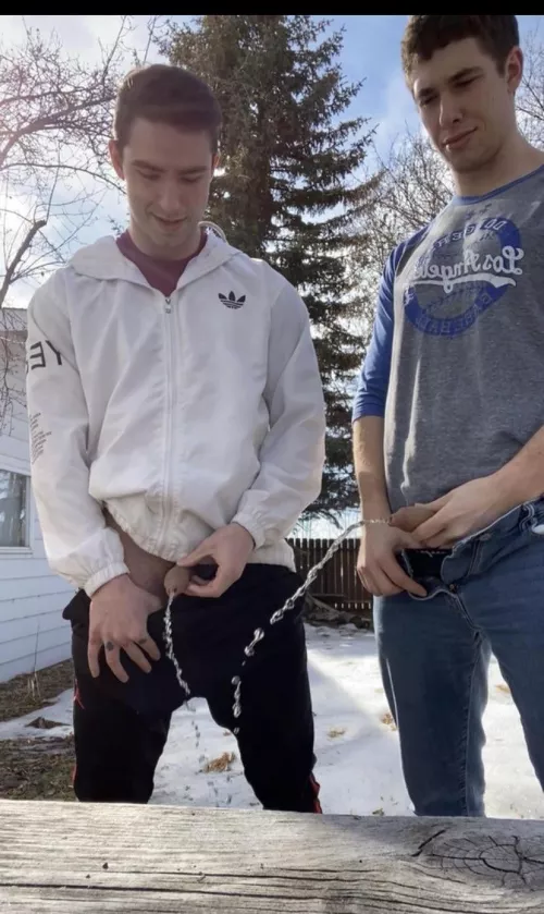 Melting the last of the January snow by Jackpackage71