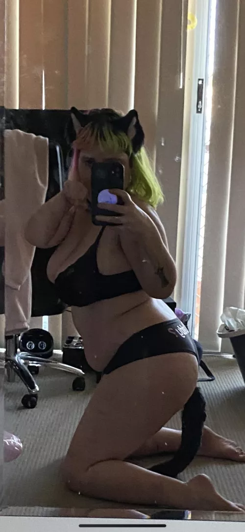 Meow hiya~ by Sluggyshy