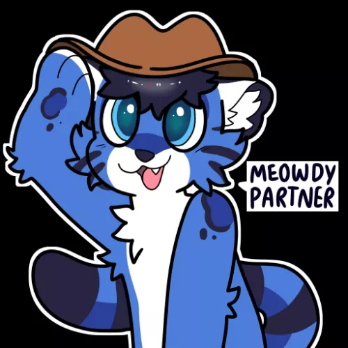 Meowdy! <art by me @spookyfoxinc on twitter, character belongs to one_odd_oliver> by spookyfoxinc