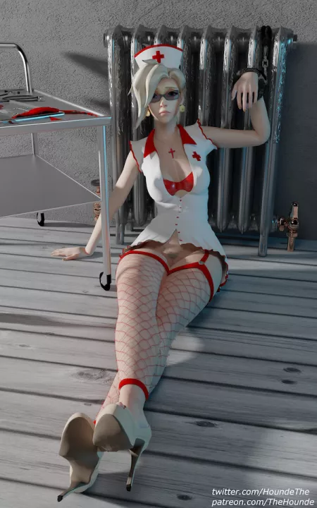 Mercy in trouble (thehounde) by Mxswat