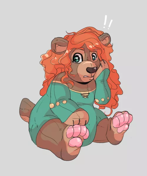 Merida Bear Plush TF by ReddishMaroon by Laogothhinger