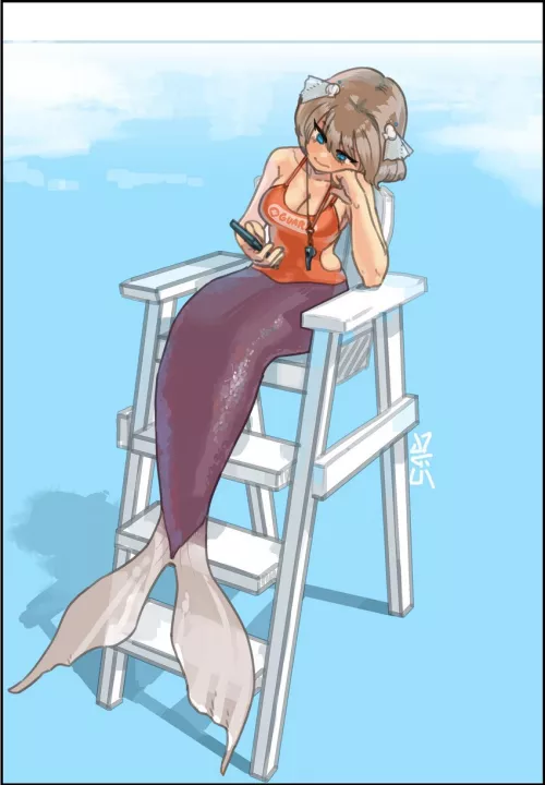 Mermaid at work by try_hard_siege