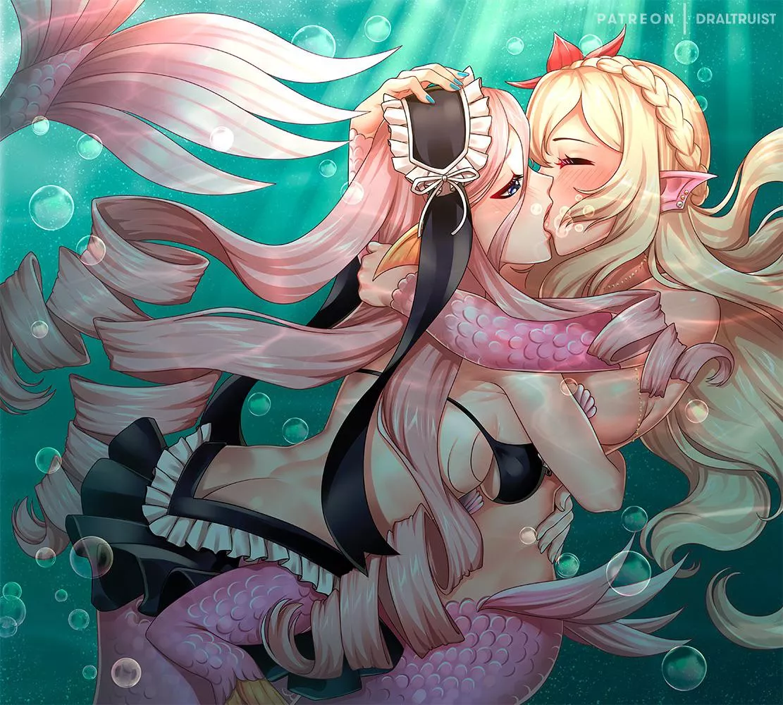 Mermaid kiss posted by Natsu_1000