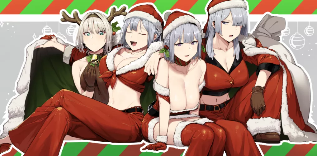 Merry Christmas, Commander!~❤ (AN-94, AK-12, AK-15 & RPK-16, Girl's Frontline, Task Force Defy) by YandereLover22