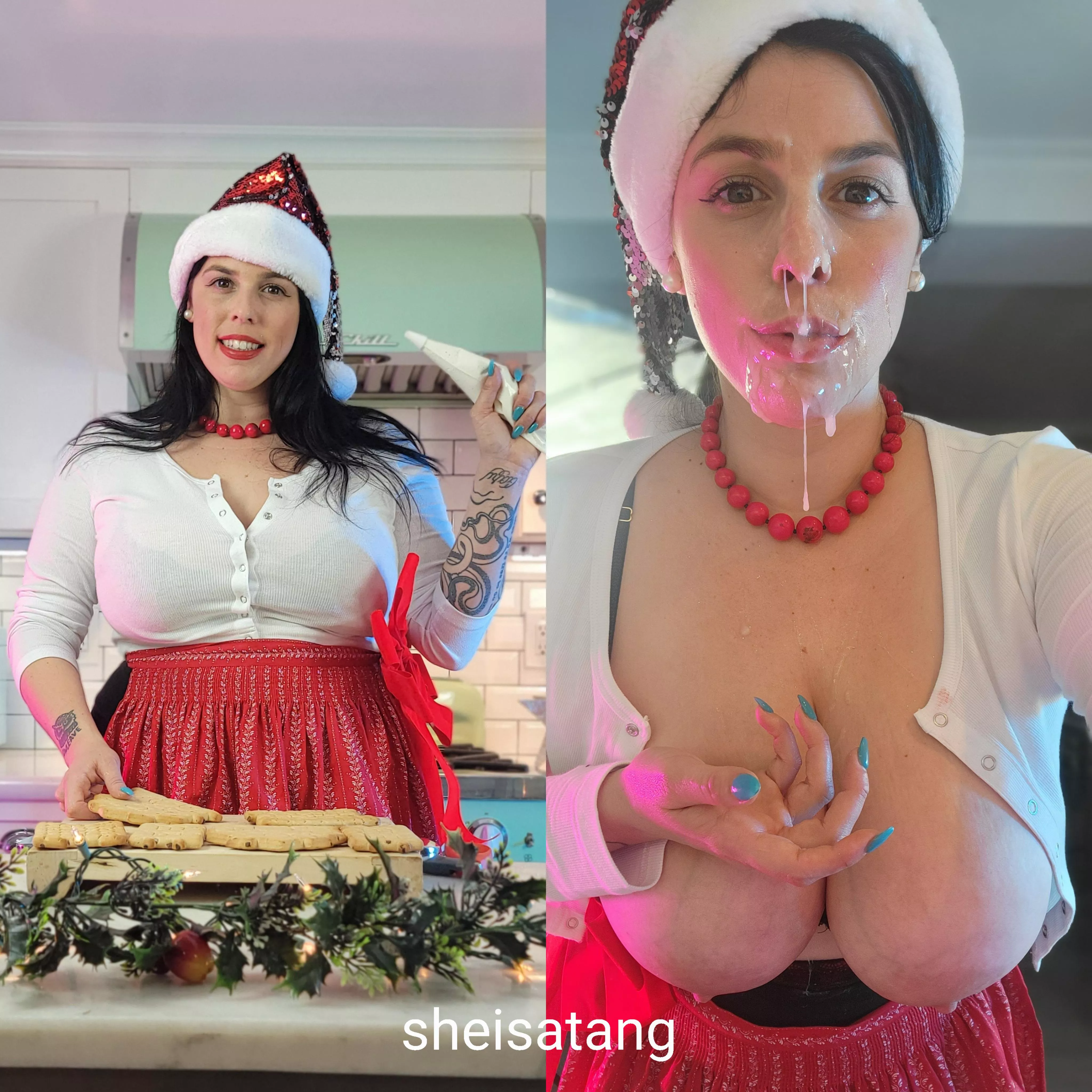 Merry Christmas. Don't forget to give you cumslut the gift of nuts 😉 posted by sheisatang