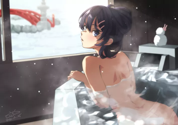 Merry Christmas from Mai in her Hot Tub by HornyMaiLover