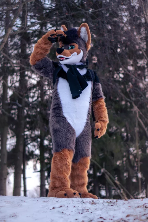 Merry Christmas on this amazing #FursuitFriday ! by Lucienshepherd