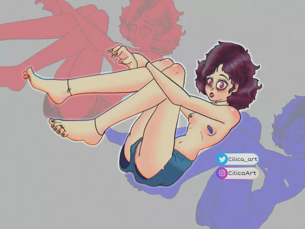 Messy alt girl feet by CilicaArt