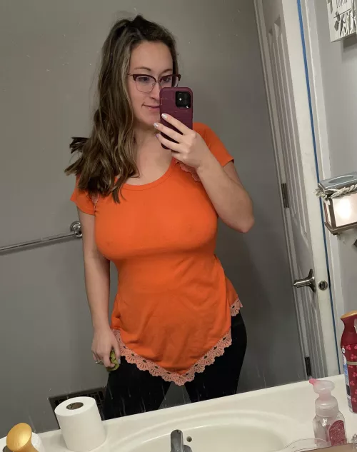 Messy hair and toilet paper photo bomb lol. by momdd98