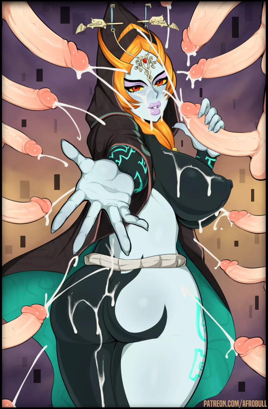 Midna getting drenched (Afrobull) [The Legend of Zelda] posted by BruhSoundEffect1