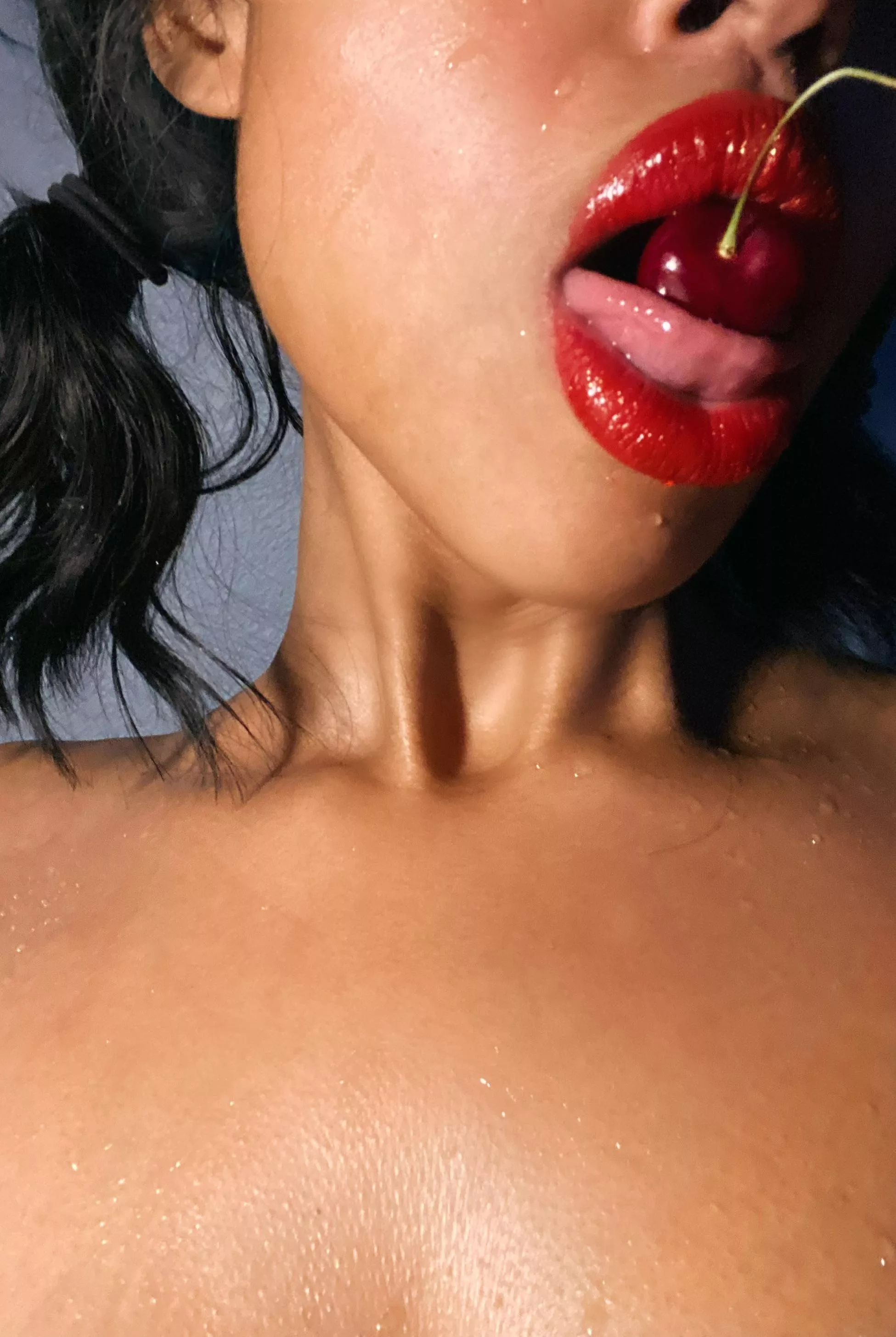 Midnight snack 🍒? [f,oc] posted by Merry-Miss