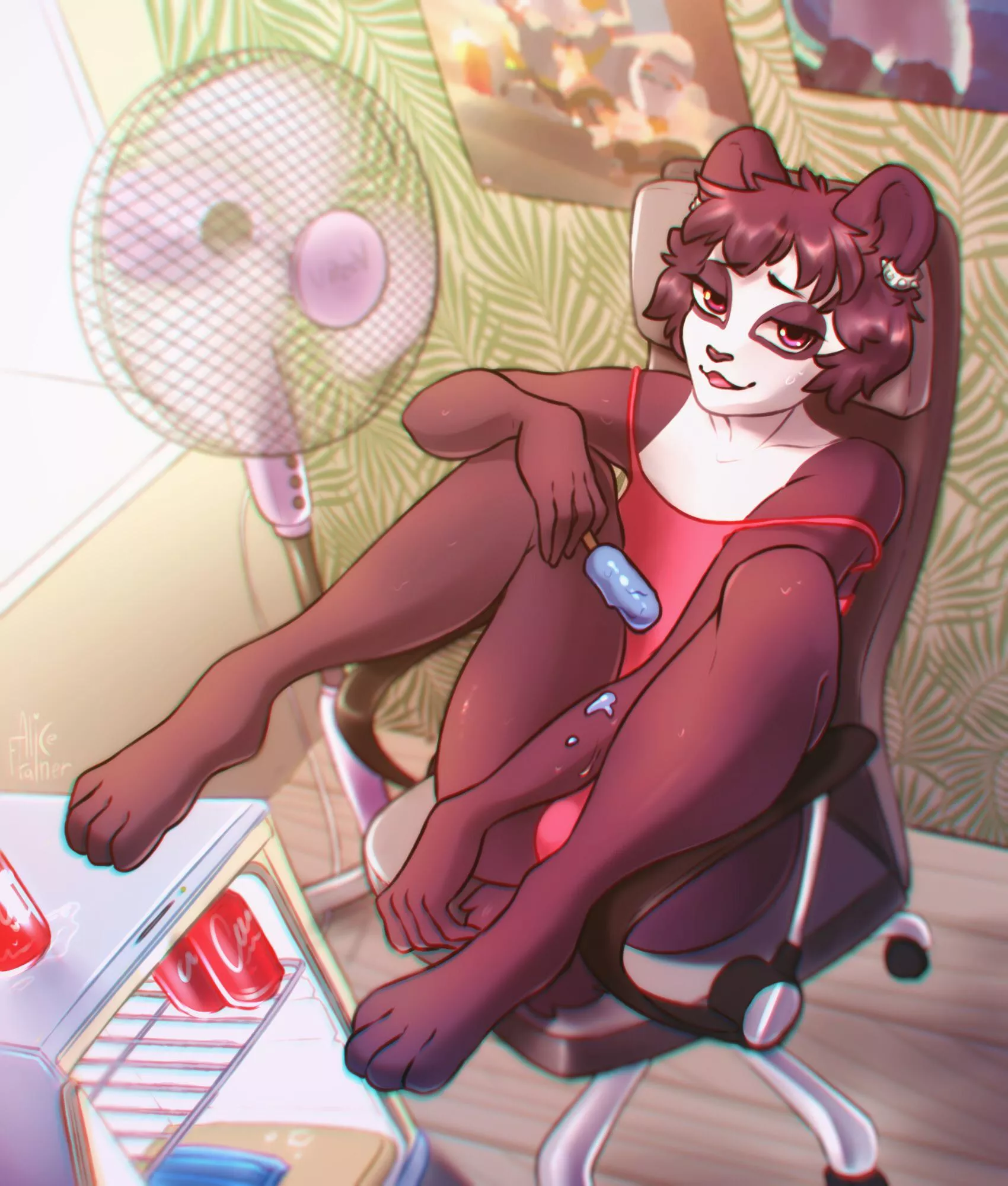 Might be autumn, but it’s still hot! [M] (@AliceFrainer) posted by mimimoize