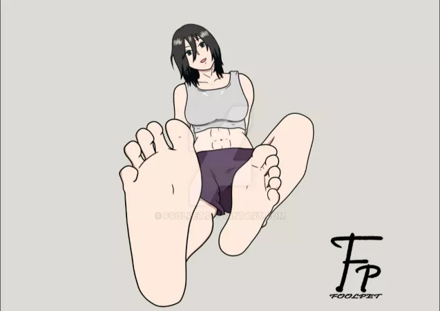 Mikasa Ackerman feet (Foolpet) [Attack on titan] by Foolpet