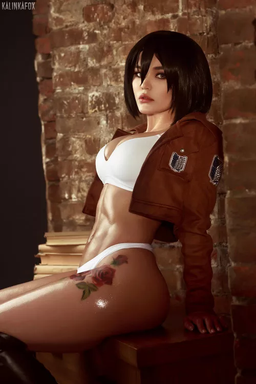 Mikasa Ackerman from Attack on Titan by Kalinka Fox by kalinkafox