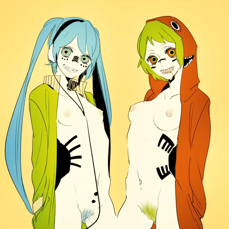 Miku & Gumi in Matryoshka coatimes posted by avert-your-eyes