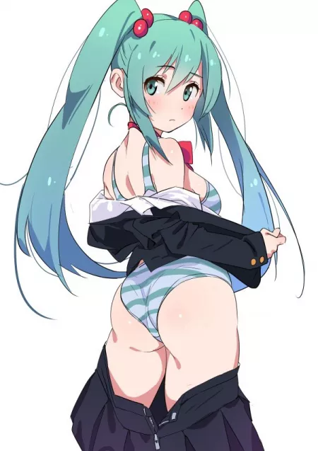 Miku Undressing Her Uniform by MikuLewds4You