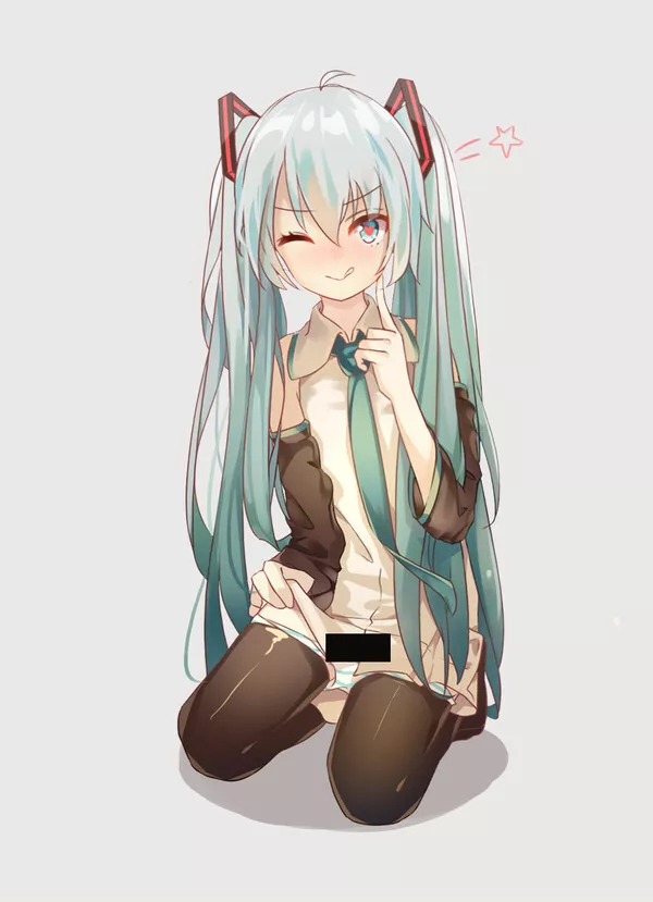 Miku Wink posted by MikuLewds4You