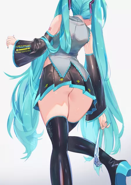 Miku's impeccable thighs & ass by Henthigh_Senpai