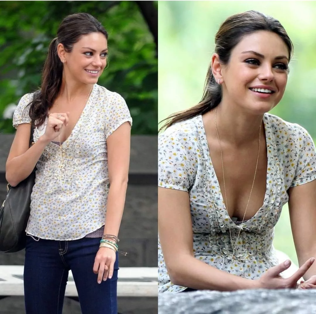 Mila Kunis 😍💦. How long will u last if she jerks you off and let u suck her plumpy boobs ? posted by Pitiful-Ad2627