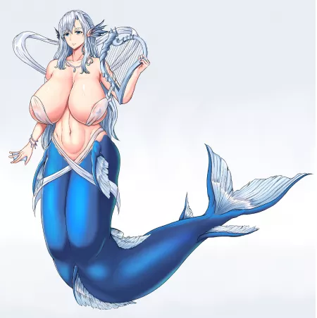 Milf mermaid by UwUwU_potato
