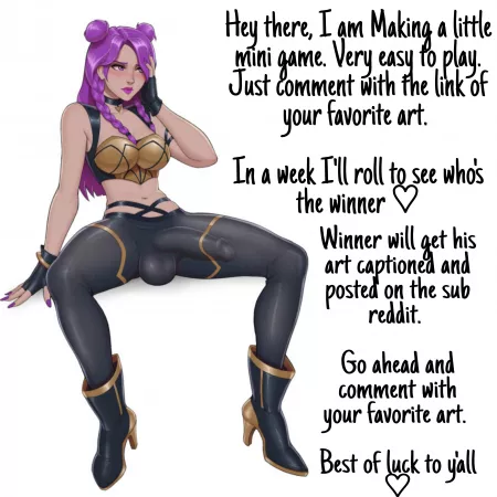 Mini~Game : Get your favourite art captioned ♡ by Sir__Sasha