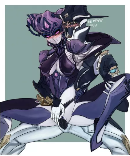 Mirage prime seduces limbo. [art by Kesshen] by gamertime679