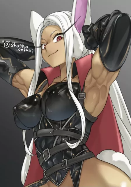 Mirko (@shosho_oekaki) [My Hero Academia] by elee0228