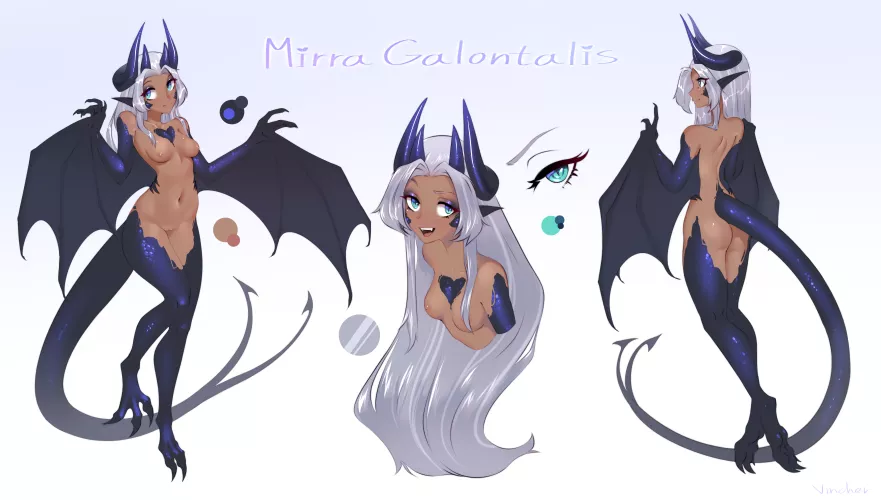 Mirrah, Wyvern girl refsheet by ONIKSSSS