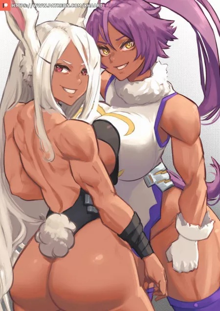Miruko and Yoruichi (XHAart) [My Hero Academia x Bleach] by elee0228