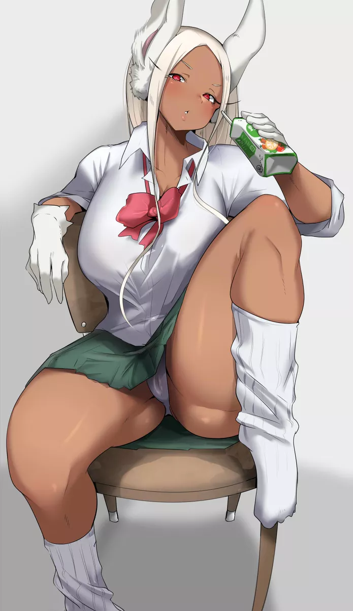 Miruko in a school uniform posted by NautyNautilus