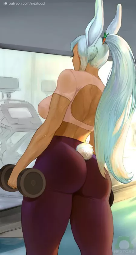 Miruko working out (nextoad) by UnseeableQuestions