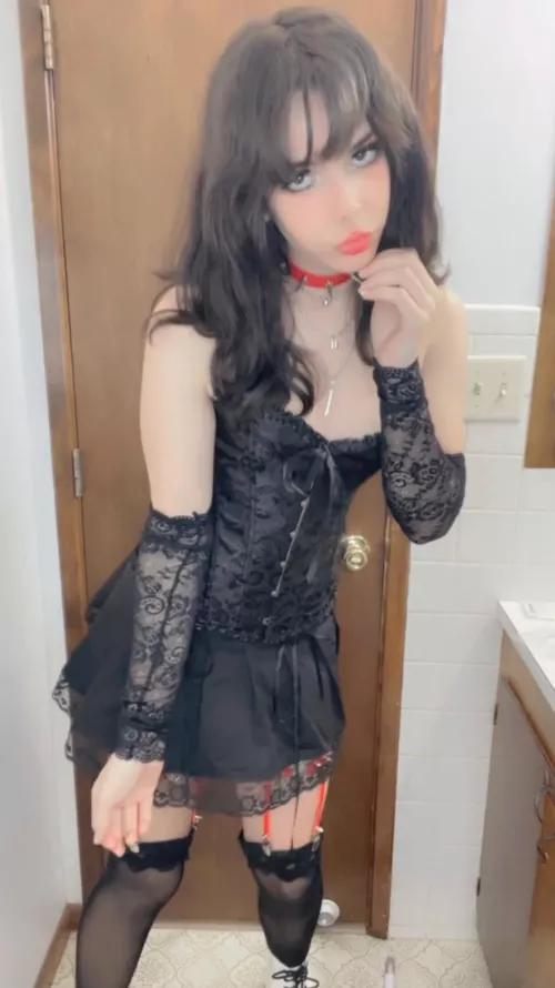 Misa Amane inspired outfit 🖤 Hope yall enjoy it as much as I do 🥺 by NaughtyTgirls
