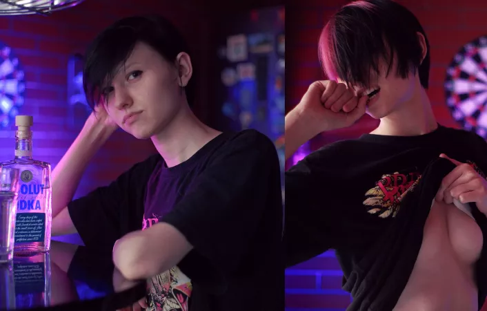 Misgender me at the bar, I need to show proof 🥥? [19yo] [OC] by little_emo_kitten