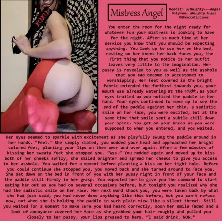 Mistress Angel Caption 2 by AromaticCommunity0