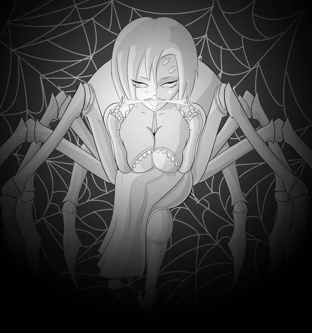 Mistress Rachnee waiting for you to join her in her web by Blobfishking posted by The_Blobfish_King