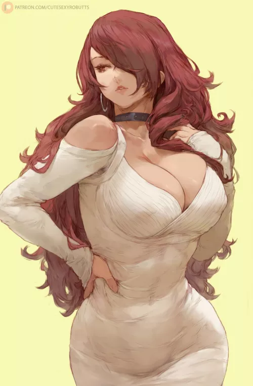 Mitsuru in a dress [Persona] by MillionHypotheses