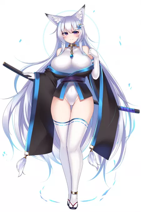 Mizuki Kimono Leotard Kitsune (Kutan) [Original] by sequence_string