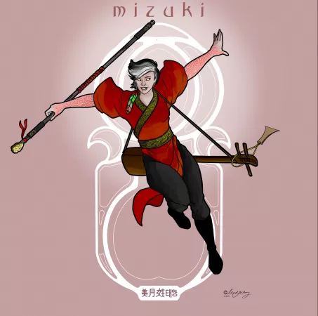 'Mizuki Xing Taeyang- Aasimar Monk', Me, Digital, 2020 by Leadjockey