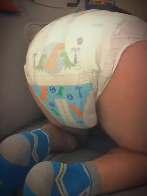 Modded dino diaper! by DiaperedDanny